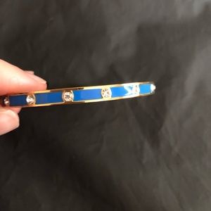 Blue and gold Kate spade bangle bracelet
